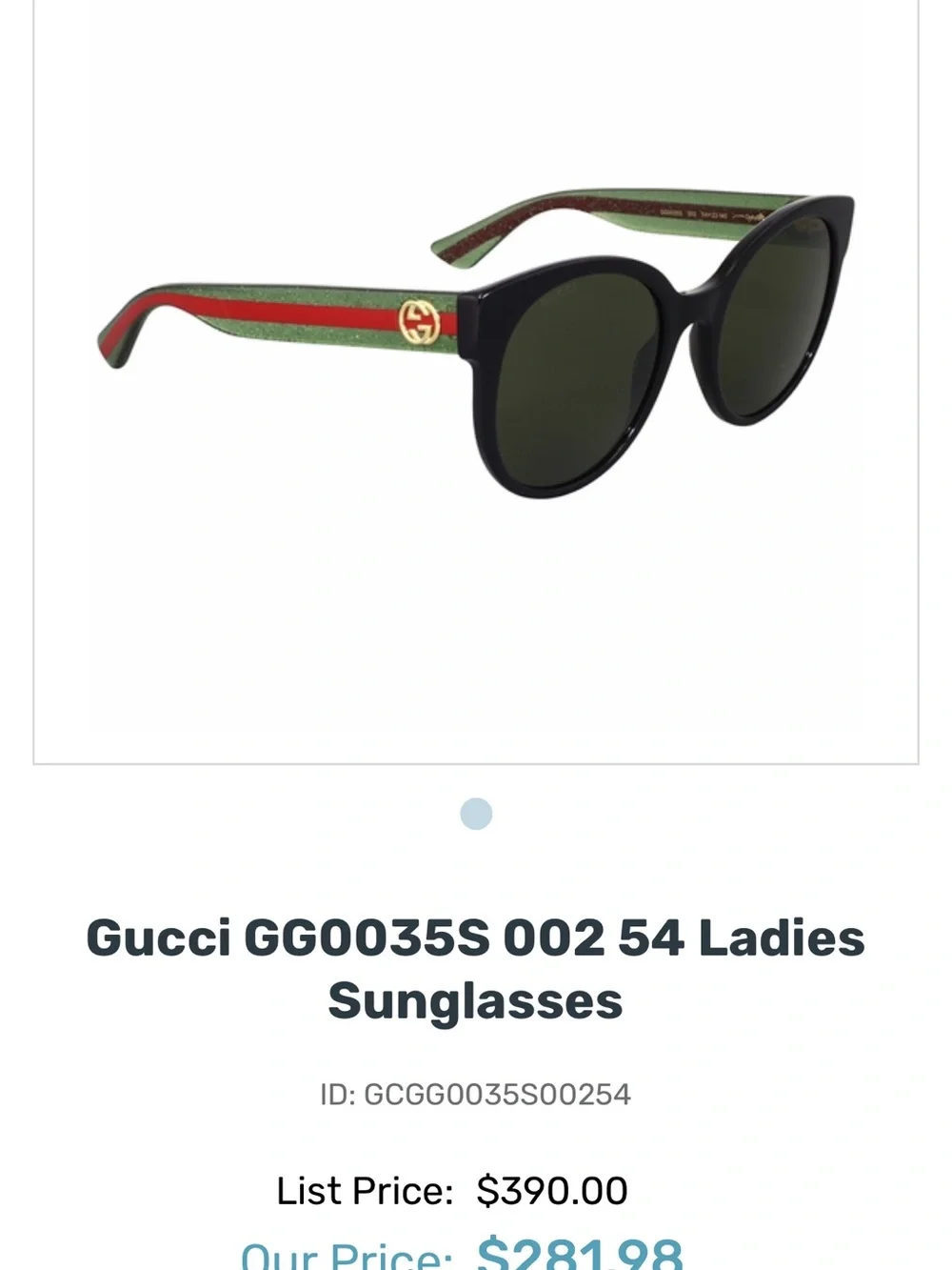 Authentic Gucci Optical Glasses